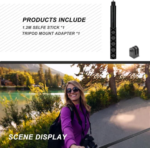 Vista 7 de Palo selfie invisible de 47.2 in para Insta360 X4/X5