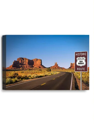 Vista 27 de IPIC - Personalized Framed Canvas with Custom Street Sign in Boston Personalized Street Signs with Names, Custom Canvas Print, Boston Sunset