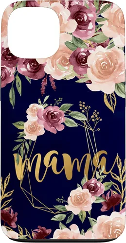 Vista 7 de Mama Floral New Mom Flower Print Pregnant Woman Watercolor Case for iPhone 17