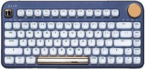 Vista 8 de Azio IZO Teclado mecánico inalámbrico BT5/USB para PC y Mac, Rosa Barroca