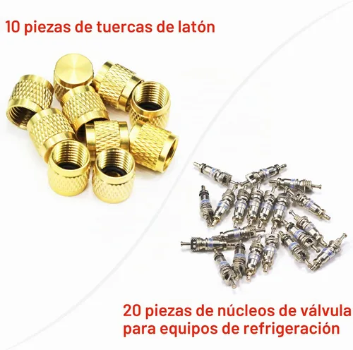 Vista 5 de Herramienta de extracción de núcleo de válvula HVAC, herramienta de válvula Schrader de CA, adaptador mini Split R410A SAE 1/4 y 5/16, removedor