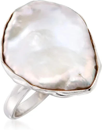 Vista 5 de Ross-Simons Anillo de perlas Keshi cultivadas de 0787 x 0630in en plata de ley tamaño 8 perla no conocido