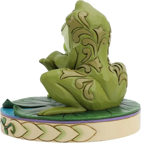 Vista 5 de Enesco Disney Traditions Collection por Jim Shore - Figura decorativa de la princesa y la rana Tiana y Naveen, de resina hecha a mano, pintada a