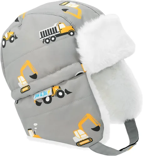Vista 13 de JAN & JUL Gorro de invierno impermeable para bebés y niños Oso