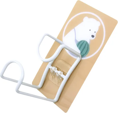 Vista 6 de Toallero, ganchos de pared, organizador de baño, toalleros para baño, bonitos ganchos montados en la pared, gancho giratorio de 360°, almacenamiento