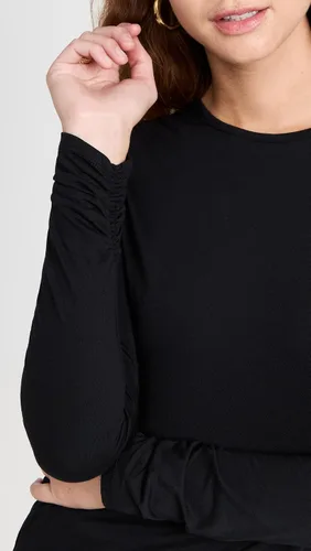 Vista 6 de Rebecca Taylor Camiseta de manga larga fruncida para mujer