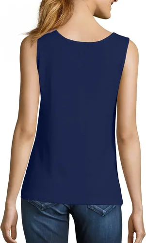Vista 5 de Hanes Women's Shirts, Womens Mini-Ribbed Cotton Tank Tops, Womens Sleeveless T-Shirts, Womens Tanks