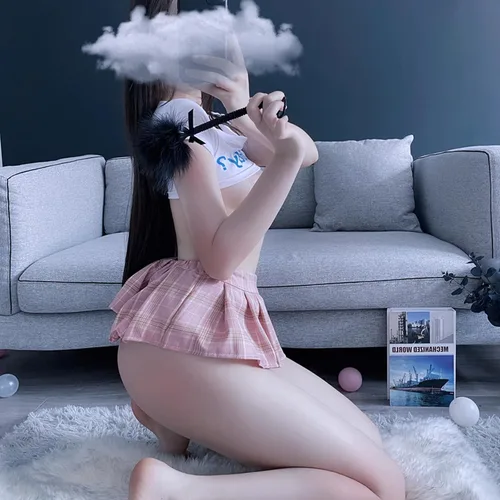 Vista 3 de YOMORIO Lencería japonesa sexy, ropa interior traviesa, disfraces de anime y cosplay (blanco 3)