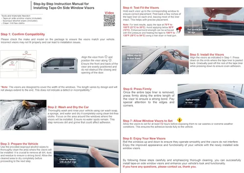 Vista 8 de 2018-2024 Deflectores de visor de ventana lateral adhesivo para Toyota Camry XV70 L LE SE XLE XSE híbrido, protectores de lluvia tintados oscuros