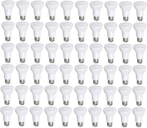 Vista 9 de Bioluz LED Paquete de 4 Bombillas LED BR20 Luz de Inundación Interior R20 Regulables Alto CRI 2700K Blanco Cálido, Equivalente a 50 Vatios Usa 7W