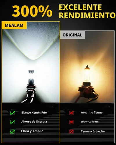 Vista 3 de Bombilla LED antiniebla H10 9145 9140, 6000 K, xenón blanco, compatible con Ford Explorer 2002-2010 y 2016-2018, paquete de 2