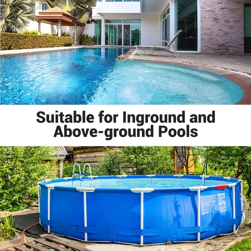 Vista 7 de Rock&Rocker Potente limpiador automático de piscina mejorado, aspiradora robótica de piscina con escalada en la pared, dos cestas de filtro más
