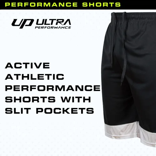 Vista 4 de Ultra Performance Paquete de 5 pantalones cortos para hombre, pantalones cortos atléticos de gimnasio, pantalones cortos de baloncesto para hombres