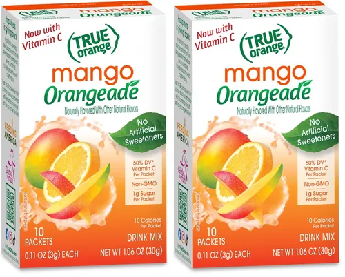 Vista 10 de True Citrus Naranja, mango, 1.06 oz, (paquete de 10, 0.11 oz cada uno)