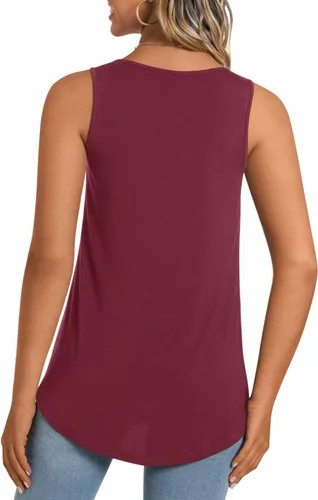 Vista 3 de LONGYUAN - Camisetas sin mangas para mujer
