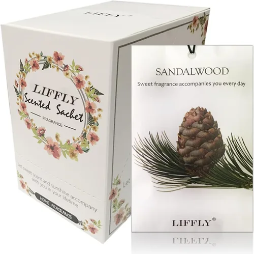 Vista 10 de Paquete de 14 bolsas perfumadas para cajones y armarios, caja de regalo de 14 aromas