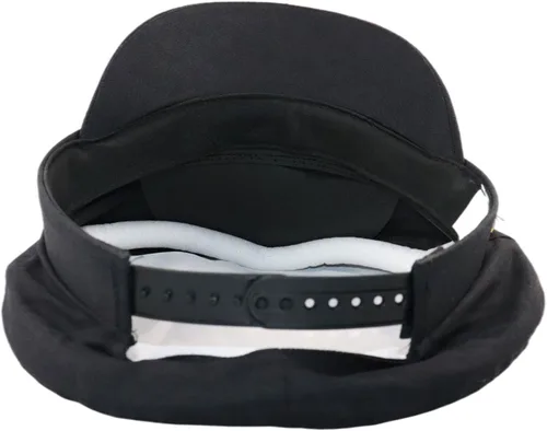 Vista 4 de 2 gorras de marinero unisex para adultos, ajustables, para yate, barco, barco, capitán, sombrero de almirante marino (negro, blanco)