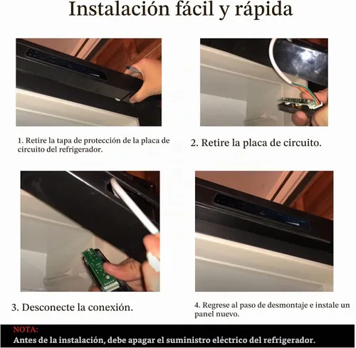 Vista 5 de Reemplazo del kit de placa de circuito para el panel de control del refrigerador 2932884014 para DM2662 DM2862 NDM1062