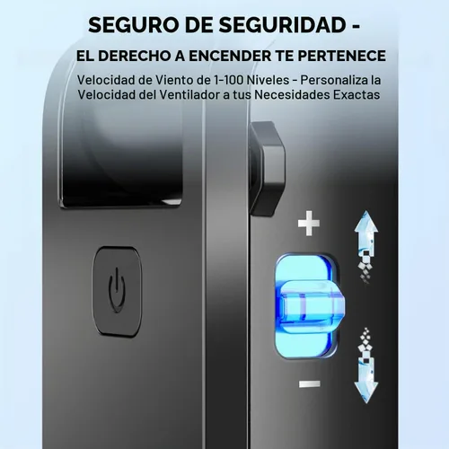 Vista 5 de Ventilador portátil de mano para viajes y playa, 5000mAh, como banco de energía