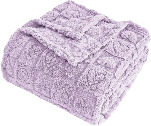 Vista 22 de FY FIBER HOUSE - Mantas con diseño de corazón a cuadros, mantas suaves y cálidas para regalos para amantes, madres, padres, lavables y ligeras