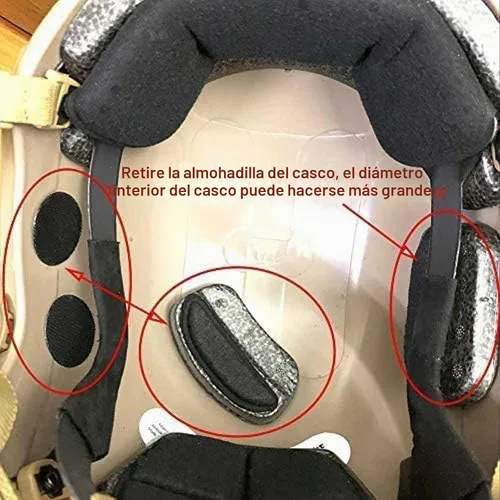 Vista 3 de ATAIRSOFT Casco marítimo ajustable ABS para Airsoft Paintball