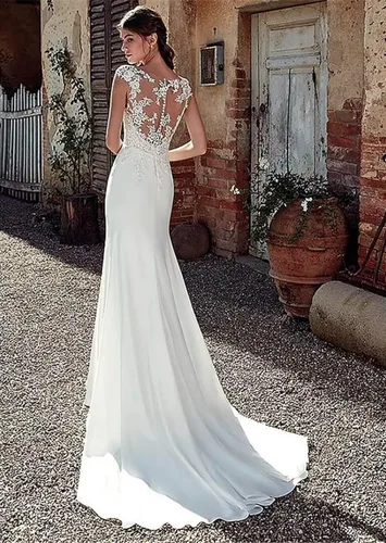 Vista 2 de Yuxin Vestido de novia de lujo con cuentas de cristal de novia 2023 princesa de tren largo vestido de novia de encaje vestido de novia para novia