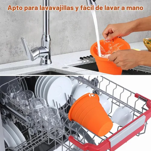Vista 5 de 2 piezas de forros reutilizables de silicona para cubo de grasa Compatible con Traeger/Pit Boss ect/Oklahoma Joe' /Forro para bandeja de goteo