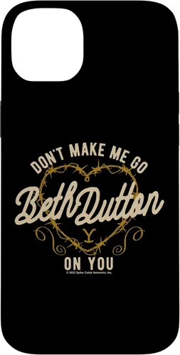 Vista 15 de Funda para iPhone 16 Yellowstone San Valentín Don't Make Me Go Beth Dutton