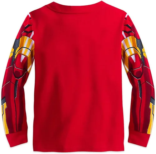 Vista 4 de Marvel Disfraz de Iron Man PJ PALS conjunto de pijama para niños, rojo, 2, Rojo