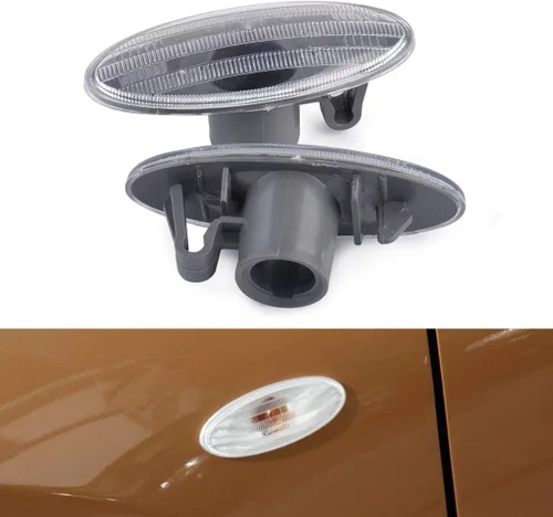 Vista 2 de beler 1 par de luces de señal de giro lateral para Nissan Cube Juke Leaf Note Micra X-TRAIL marzo Qashqai