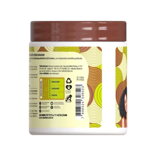Vista 5 de Salon Line - Linha SOS Cachos (Oleo de Coco) - Mascara de Hidratacao Intensa 500 Gr - Colección (SOS Curls (Aceite de Coco) - Mascarilla Hidratante