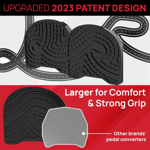 Vista 2 de Pedales para zapatos regulares compatibles con Peloton Bike & Bike Plus, reemplazo del convertidor de pedal extragrande, adaptador sin clip