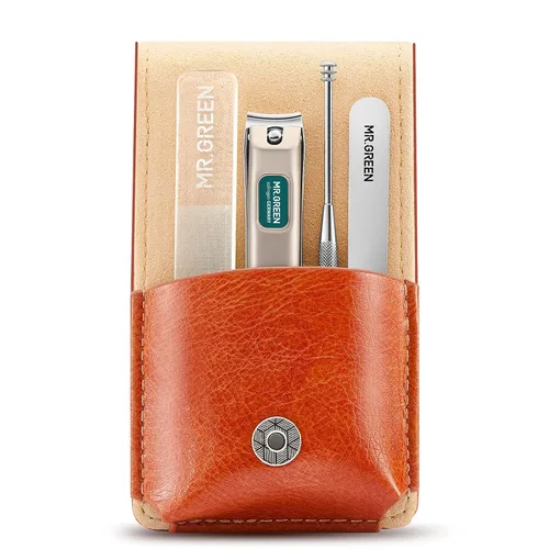 Vista 10 de MR.GREEN Juegos de manicura portátil kits de pedicura herramienta cortaúñas de acero inoxidable estuche de aseo de viaje tijeras de uñas caja
