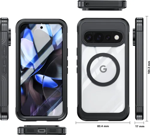 Vista 2 de GOLDJU Funda magnética para Google Pixel 11 Pro XL, color negro