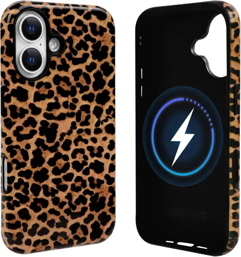 Vista 56 de NITITOP Funda magnética compatible con iPhone 11, compatible con MagSafe lindo diseño estético de leopardo ámbar tortuga para mujeres, hombres