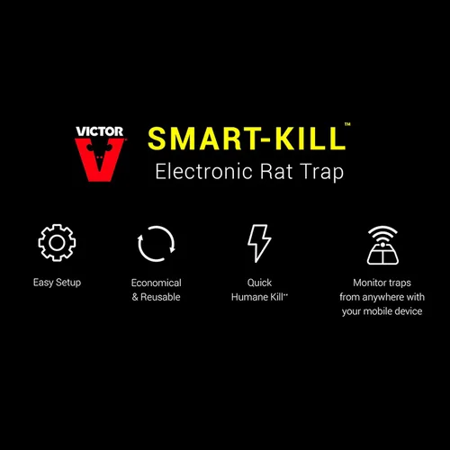 Vista 6 de Victor M2 Smart-Kill Trampa Electrónica Humana para Ratas con Wi-Fi - 2 Trampas