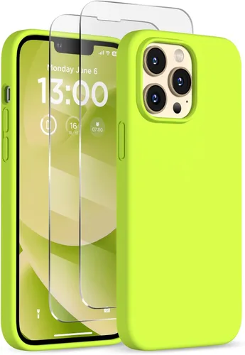 Vista 17 de Funda de silicona para iPhone 13 Pro, funda para teléfono, color Negro