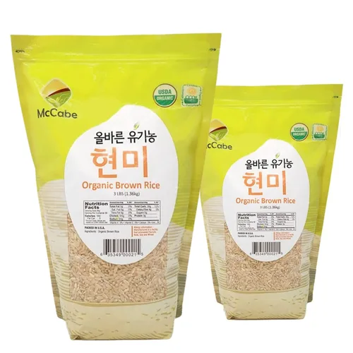 Vista 18 de McCabe Arroz integral orgánico, 3 libras (48 onzas), orgánico certificado por USDA, producto de Estados Unidos, CCOF