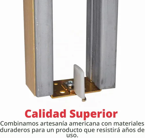 Vista 2 de Johnson Hardware 2041PLBG Guía de puerta de bolsillo oculto