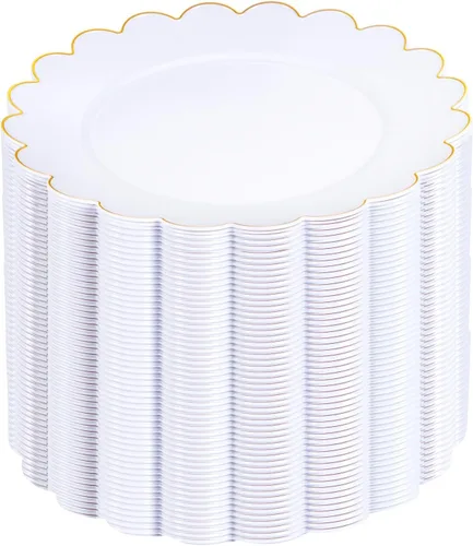 Vista 9 de SUT 72 platos de plástico negro PSC, platos desechables resistentes, platos llanos desechables negros, plato llano de plástico de 10.25 pulgadas