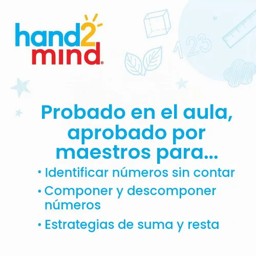 Vista 2 de ETA hand2mind ábaco de 20 cuentas, para estudiantes, Rekenrek