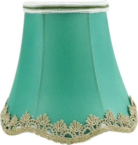 Vista 9 de FERCAISH Pantalla de estilo europeo moderno, pantalla de lino de tela de estilo real, lámpara para sala de estar, cocina y comedor candelabros y 024