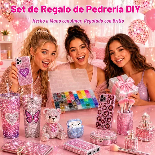 Vista 3 de 60000Pcs 60 Colors Bedazzling Kit with Rhinestones 3mm Bedazzling Gems