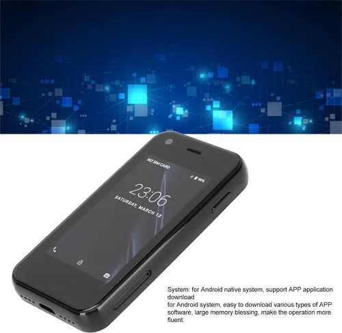 Vista 9 de Cuifati XS11 Mini teléfono móvil, 2.5 pulgadas teléfono celular 1GB 8GB Quad Core para Android teléfono inteligente para estudiantes (negro)