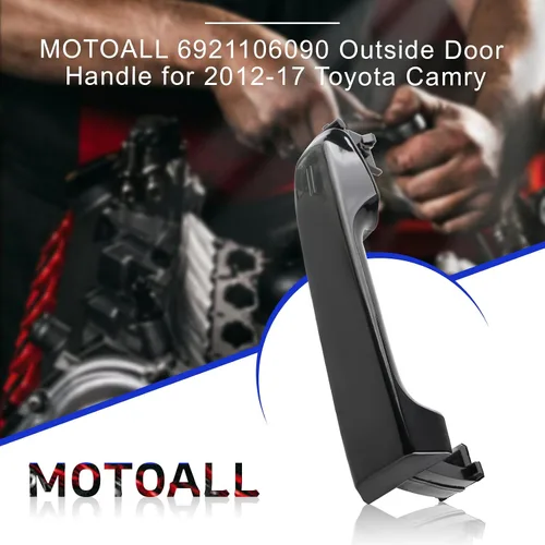 Vista 9 de MOTOALL Nuevo 6921106090 Manija de puerta exterior delantera izquierda lado del conductor para 2012-17 Toyota Camry Negro