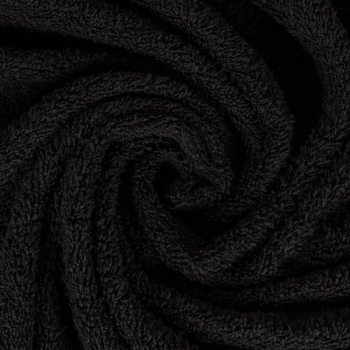 Vista 2 de A2Z Lujosas toallas de 100% algodón, color negro, 500 GSM, suaves, absorbentes, juego de 2 toallas faciales (11.8 x 11.8 in)