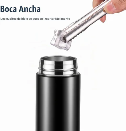 Vista 3 de Botellas de agua de acero inoxidable de 17 onzas, botella de agua delgada, botella de agua térmica, botella de agua aislada que mantiene el calor