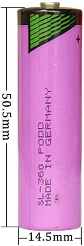 Vista 6 de 2 baterías de litio AA de 3.6 V 2400 mAh TL-5903/S serie iXtra para Tadiran TL-5903 TL-5104 SL-360 S7-400 ER14500 ER14505 TL-2100 6ES7971-0BA00