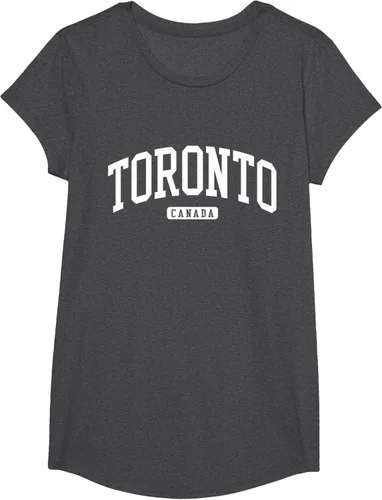 Vista 74 de Camiseta estilo universitario de Toronto Canada, Negro