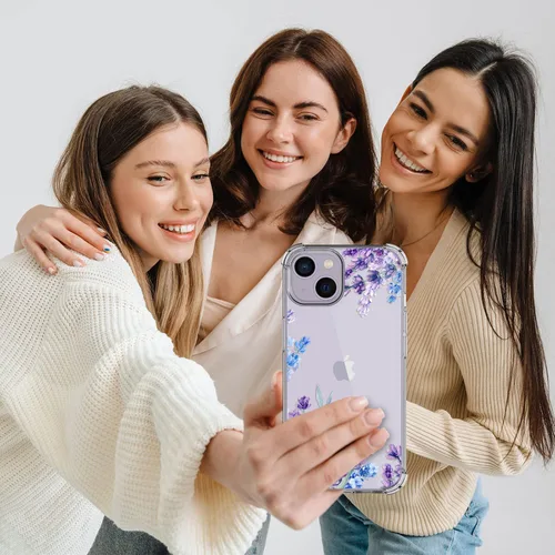Vista 7 de Funda para iPhone 13 y iPhone 14 (6.1 pulgadas), funda protectora delgada de poliuretano termoplástico suave a prueba de golpes, bonito